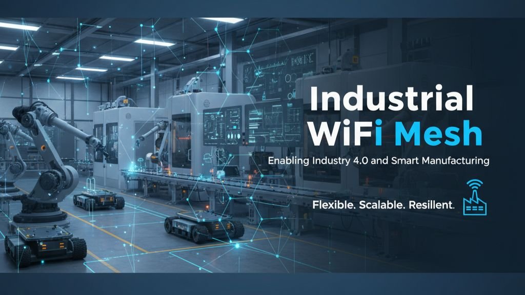 Wifi mesh network for indusrial 4.0