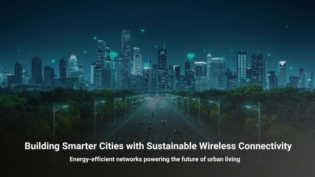 Sustainable smart city WiFi network using wireless mesh technology to support energy-efficient urban connectivity
