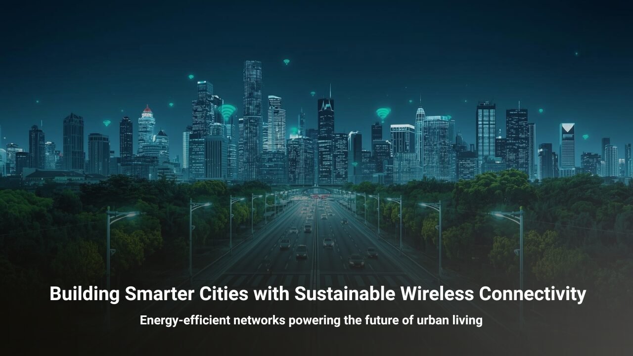 Sustainable smart city WiFi network using wireless mesh technology to support energy-efficient urban connectivity