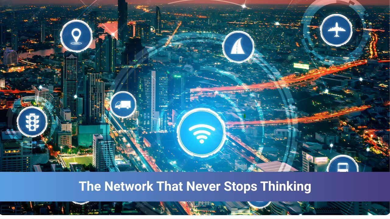 Conceptual image of interconnected devices and infrastructure using a wireless mesh network, highlighting Aeromesh as a best mesh Wi-Fi system for critical environments.
