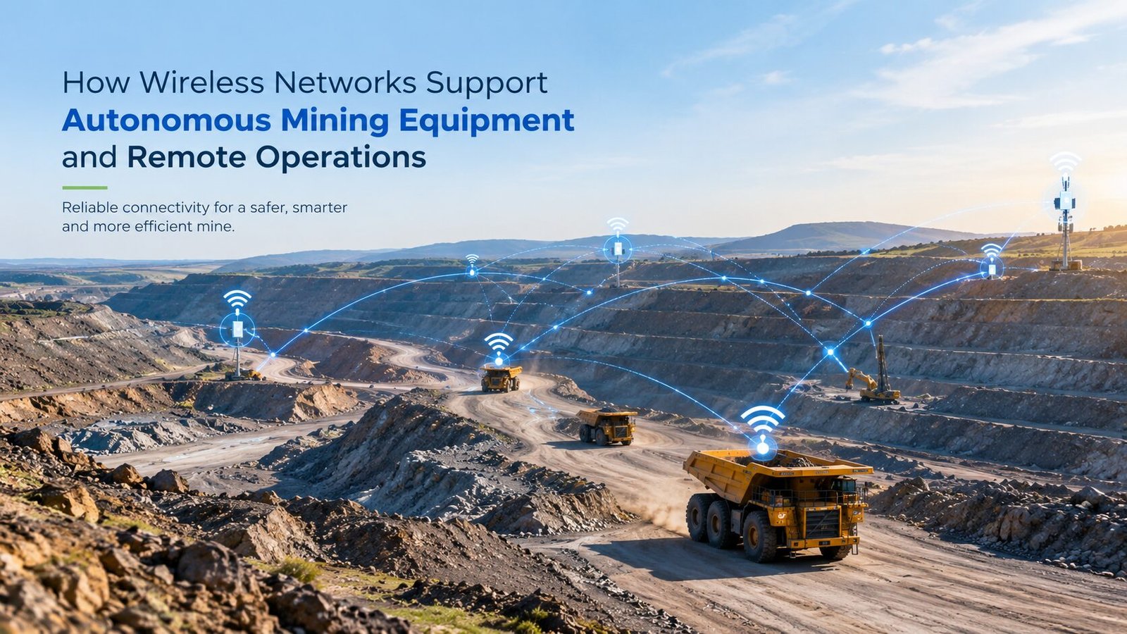 Mesh WiFi for mine operations supporting autonomous mining equipment and remote connectivity